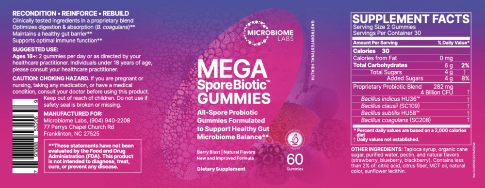 MegaSporeBiotic Gummies