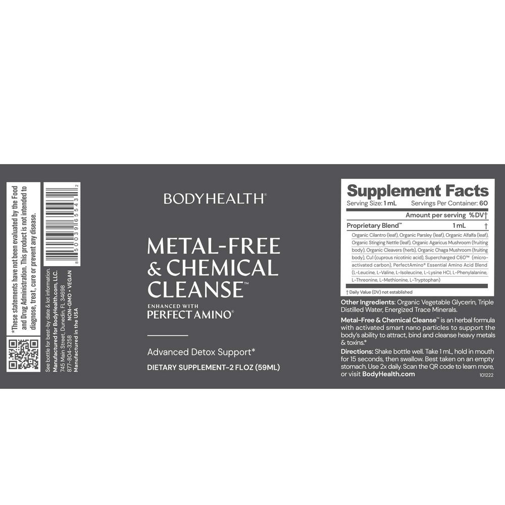 Metal-Free and Chemical Cleanse