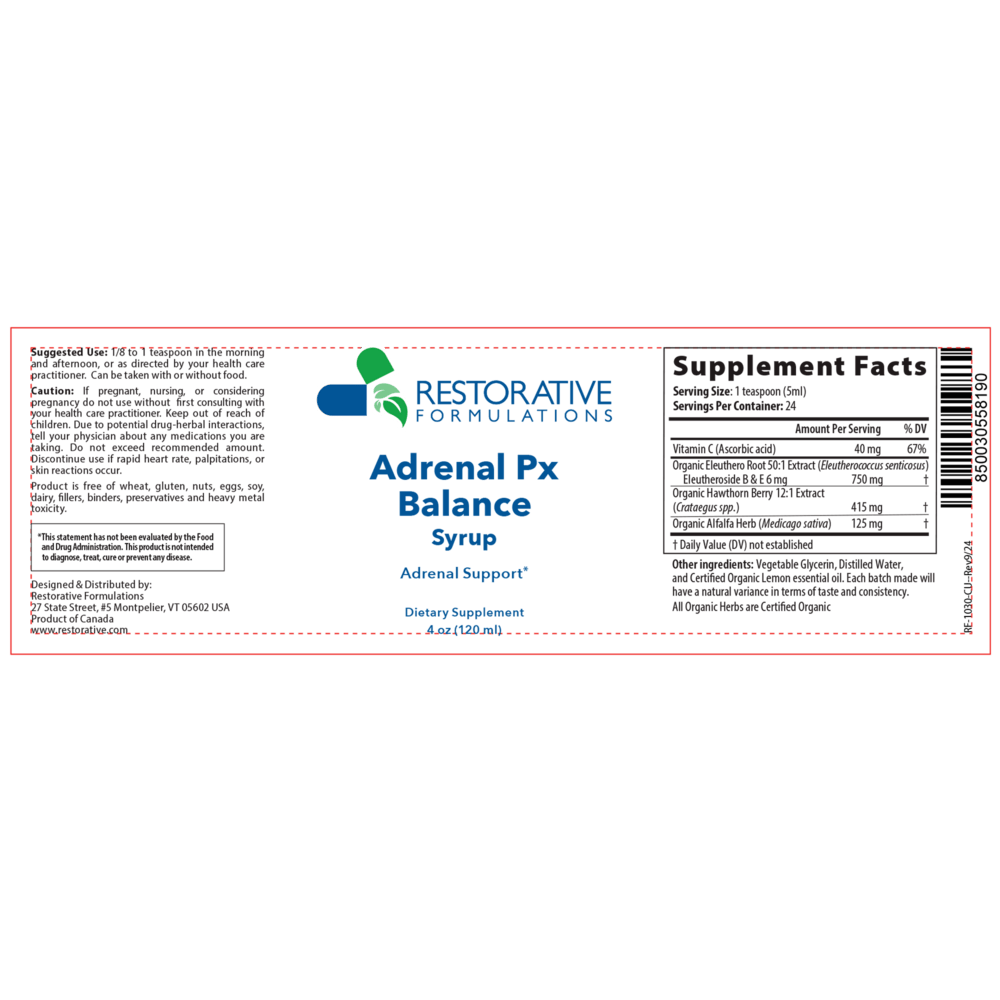 Adrenal Px Balance Syrup