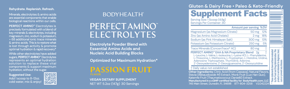 PerfectAmino Electrolytes, Passion Fruit
