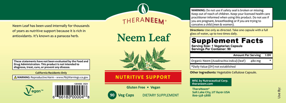 Neem Leaf V-Caps