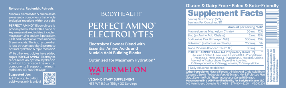 PerfectAmino Electrolytes, Watermelon