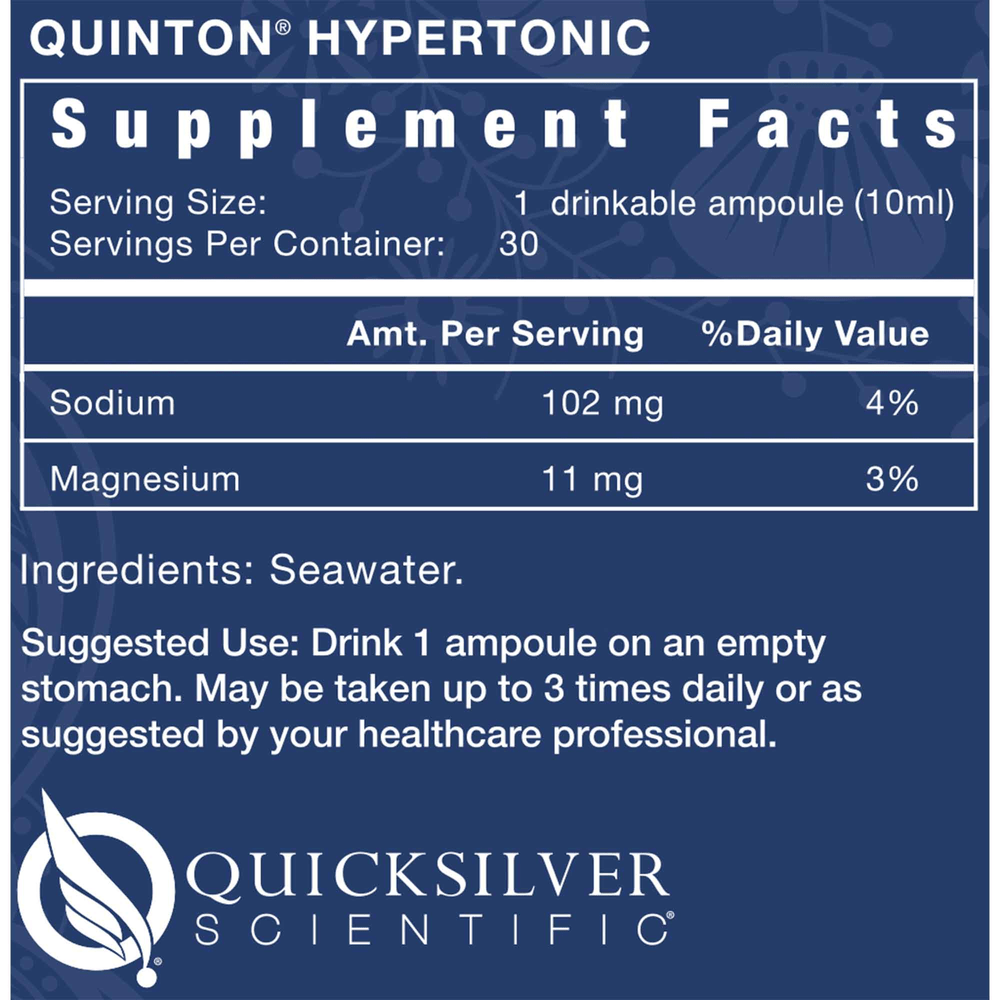 Original Quinton Hypertonic® Ampoules