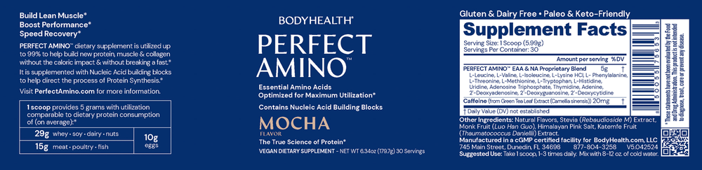 PerfectAmino Powder, Mocha