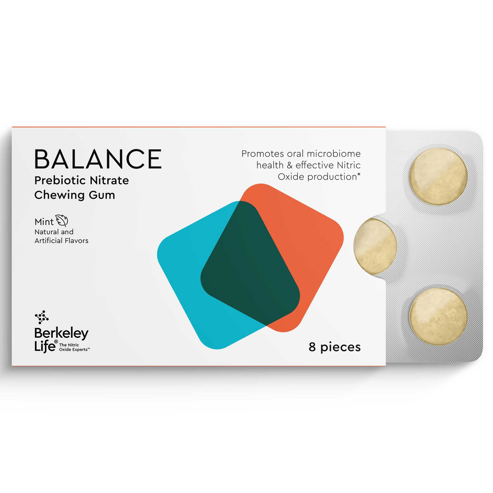 Prebiotic Nitrate Chewing Gum, Mint