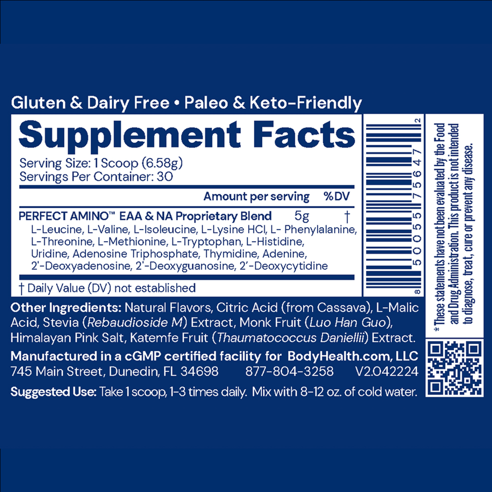 PerfectAmino Powder, Mixed Berry