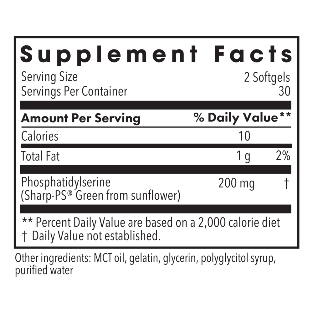 PS-100 (Phosphatidylserine 100mg)