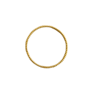 Sacred ½ Cubit Tensor Ring, no beads, 24K Gold Plated