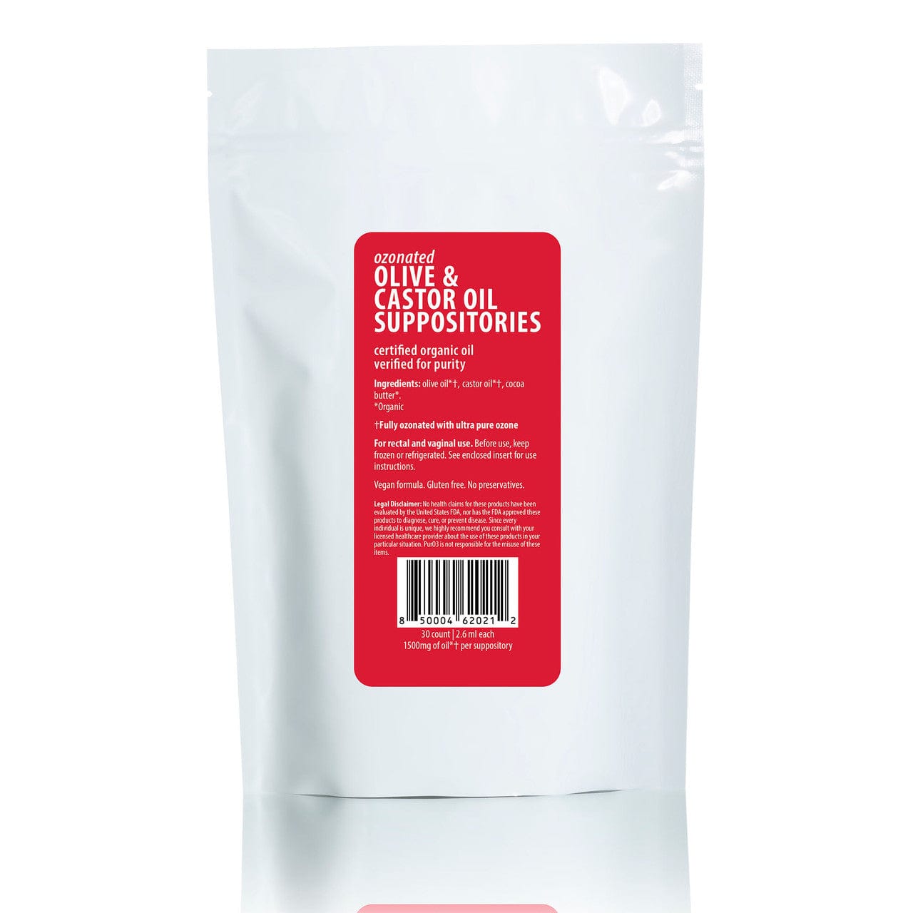 PurO3 Ozonated Olive/Castor Oil Suppositories