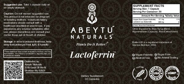 Lactoferrin + Copper1 - Pre-Order Now!