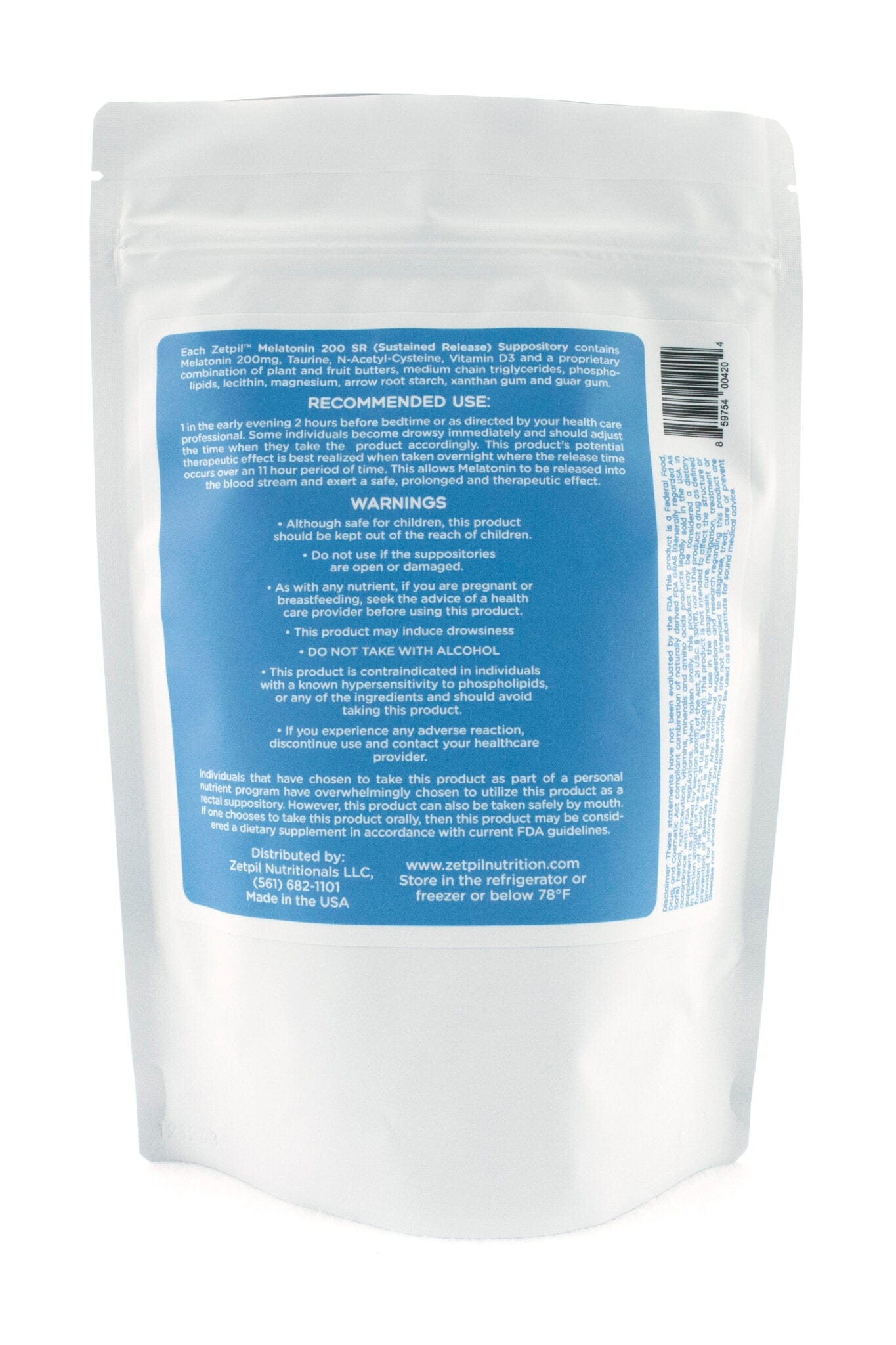 Melatonin SR Suppository