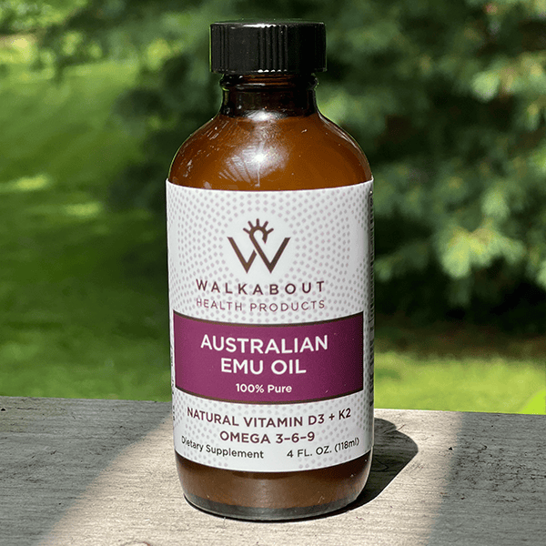 Walkabout Australian Emu Oil 4 fl. oz. (118 mL) – Liquid Supplement – Narrow Top