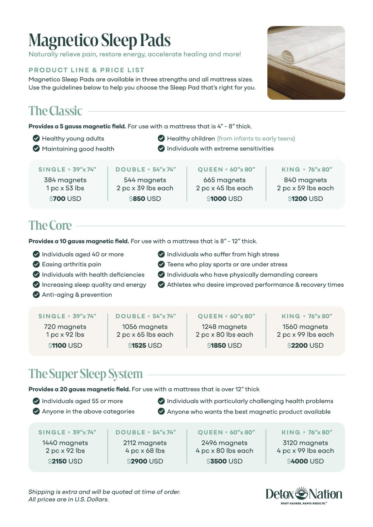 Magnetico Sleep Pads