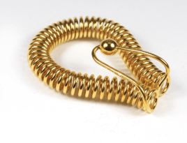 Sacred Cubit Feedback Loop, 24K Gold Plated