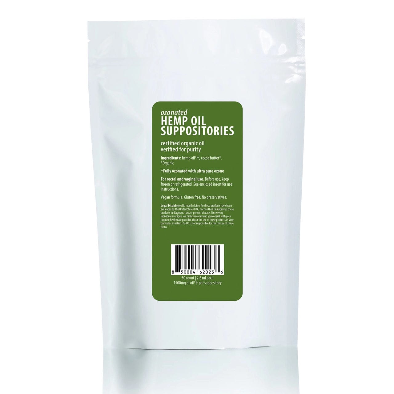 PurO3 Ozonated Oil Suppositories