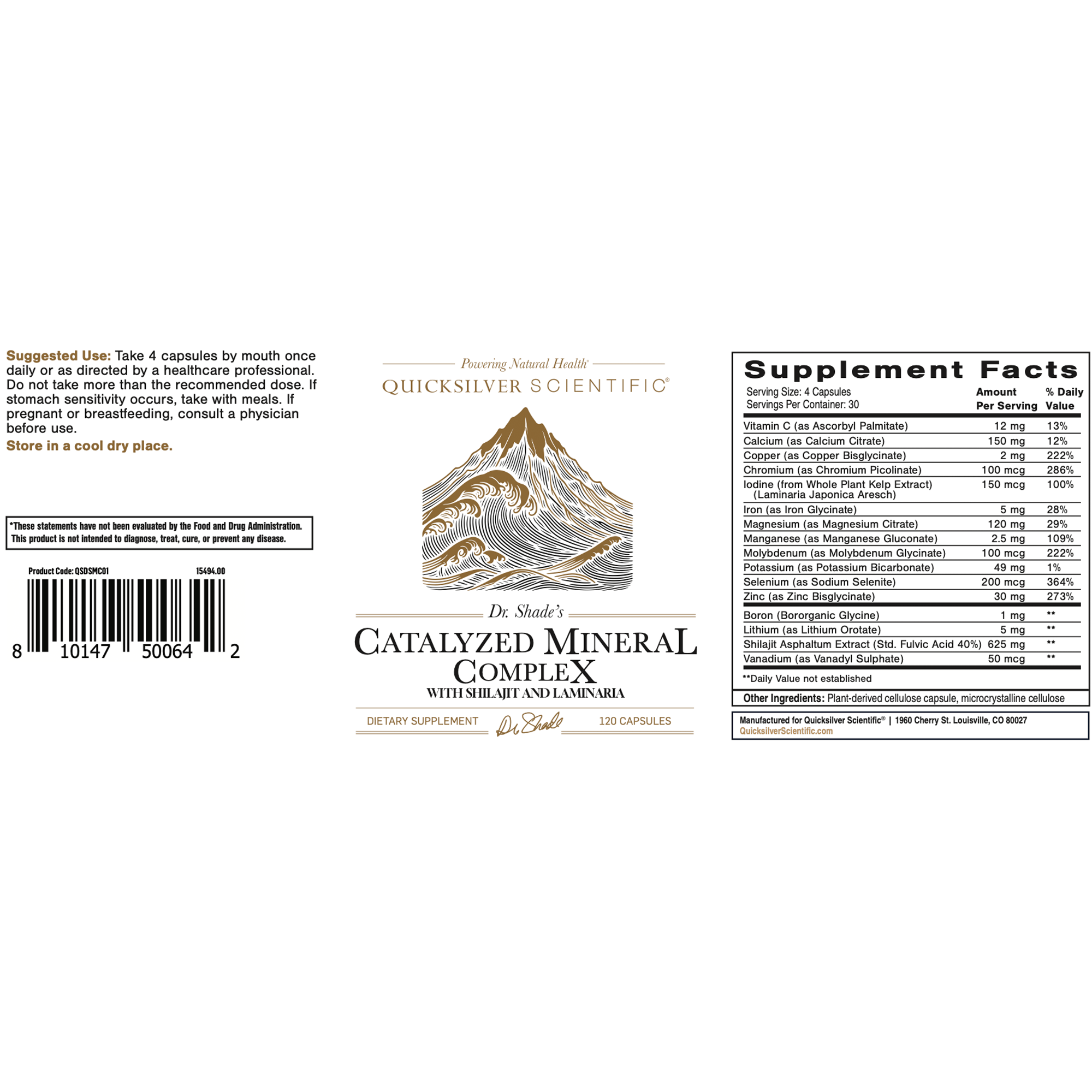 Catalyzed Mineral Complex