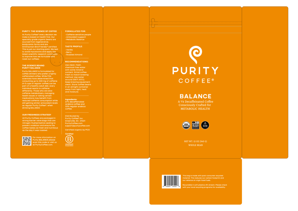 Balance 2/3 Decaffeinated Coffee, Metabolic Health, Whole Bean