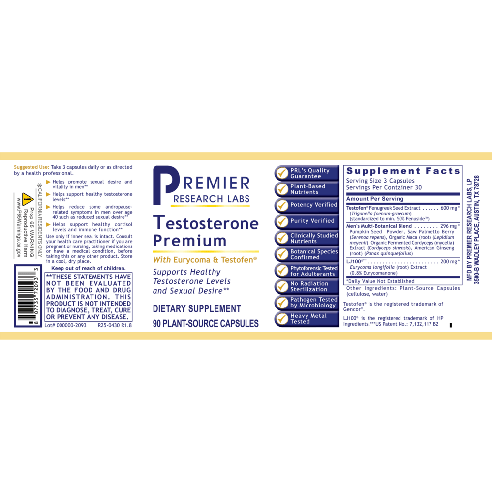 Premier Research Labs Testosterone Premium