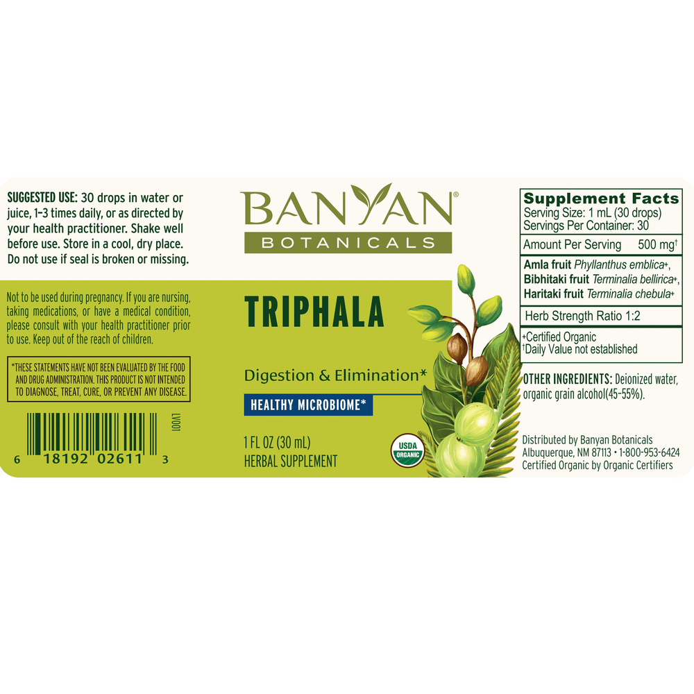 Triphala Liquid Extract, Organic