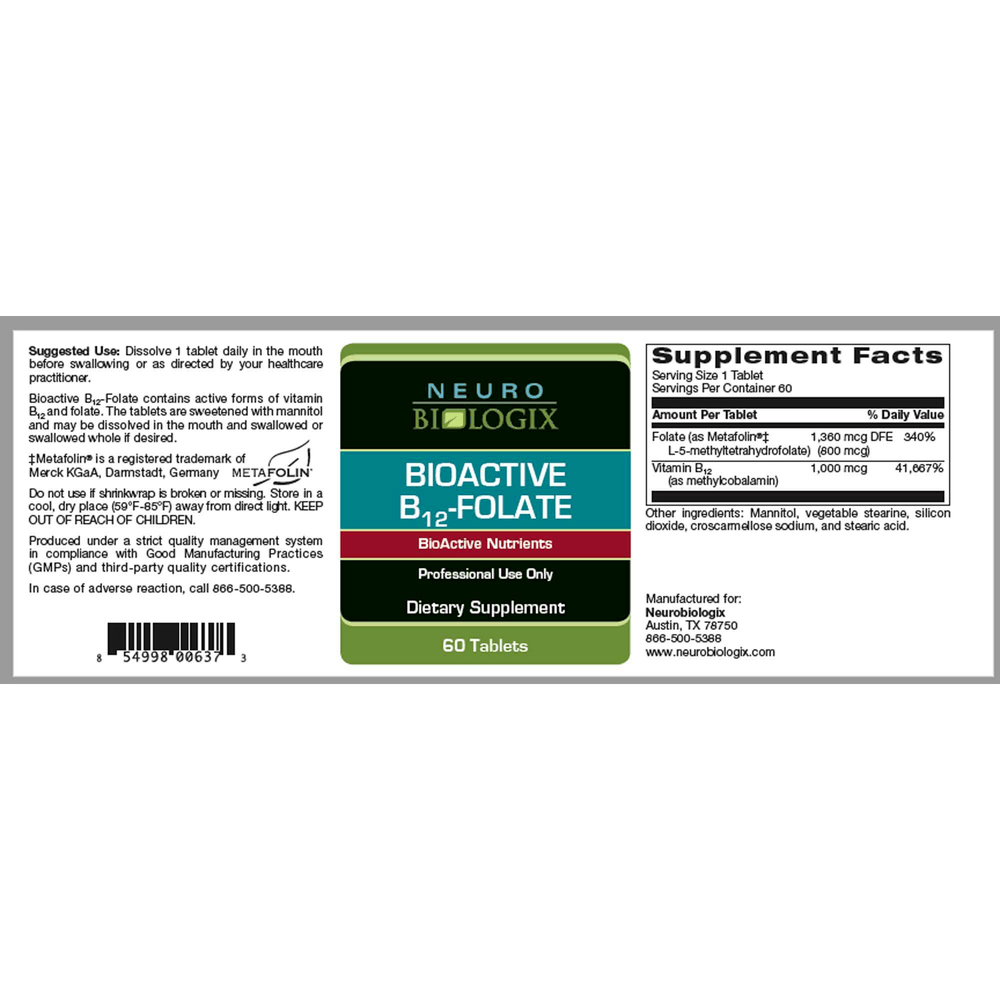 BioActive B12 Folate