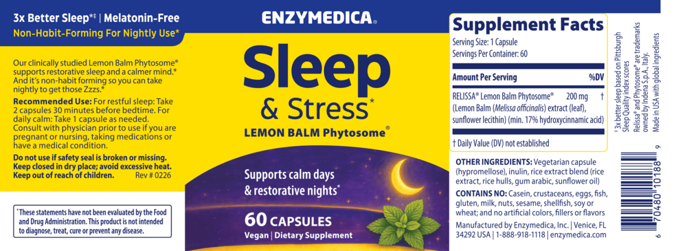 Sleep & Stress (Phytosome Lemon Balm)