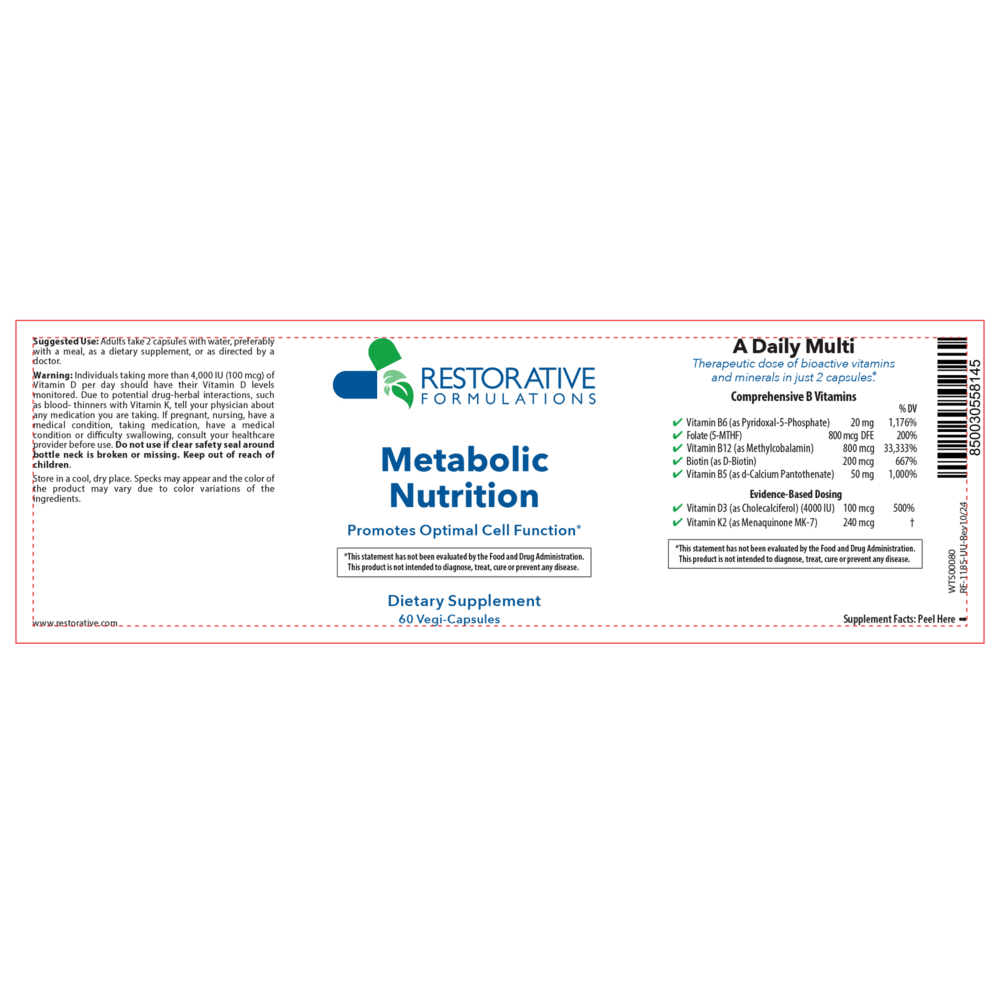 Metabolic Nutrition