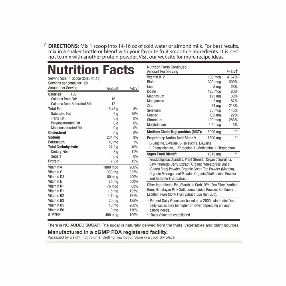 PerfectAmino® Power Meal, Vanilla