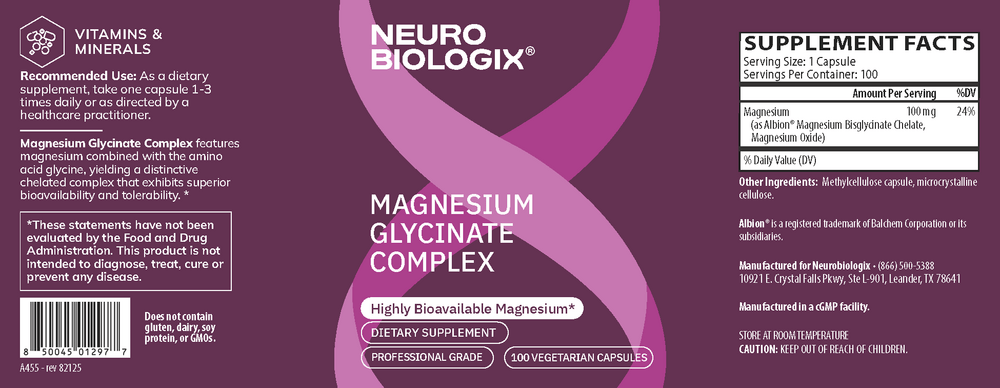Magnesium Glycinate Complex 100mg