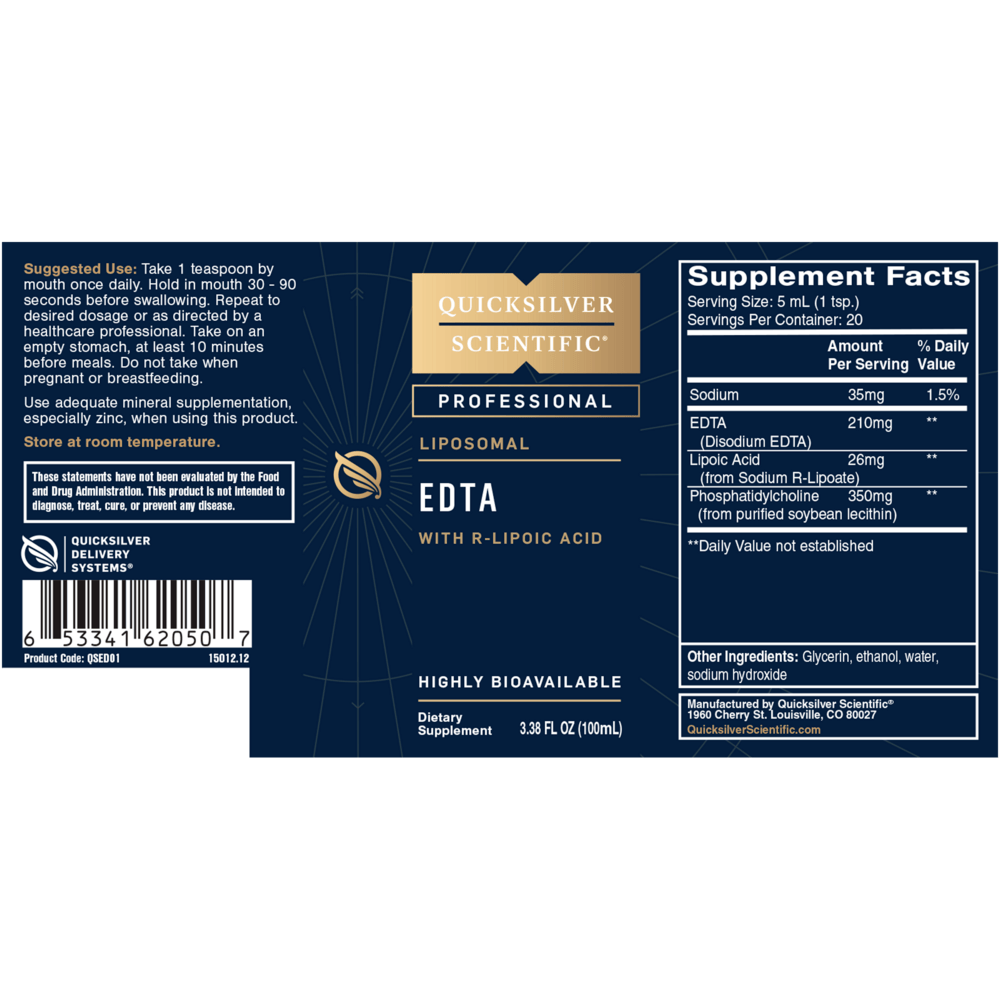EDTA R Lipoic Acid Liposomal