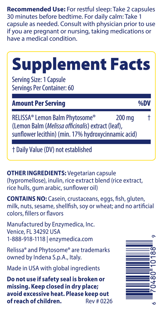 Sleep & Stress (Phytosome Lemon Balm)