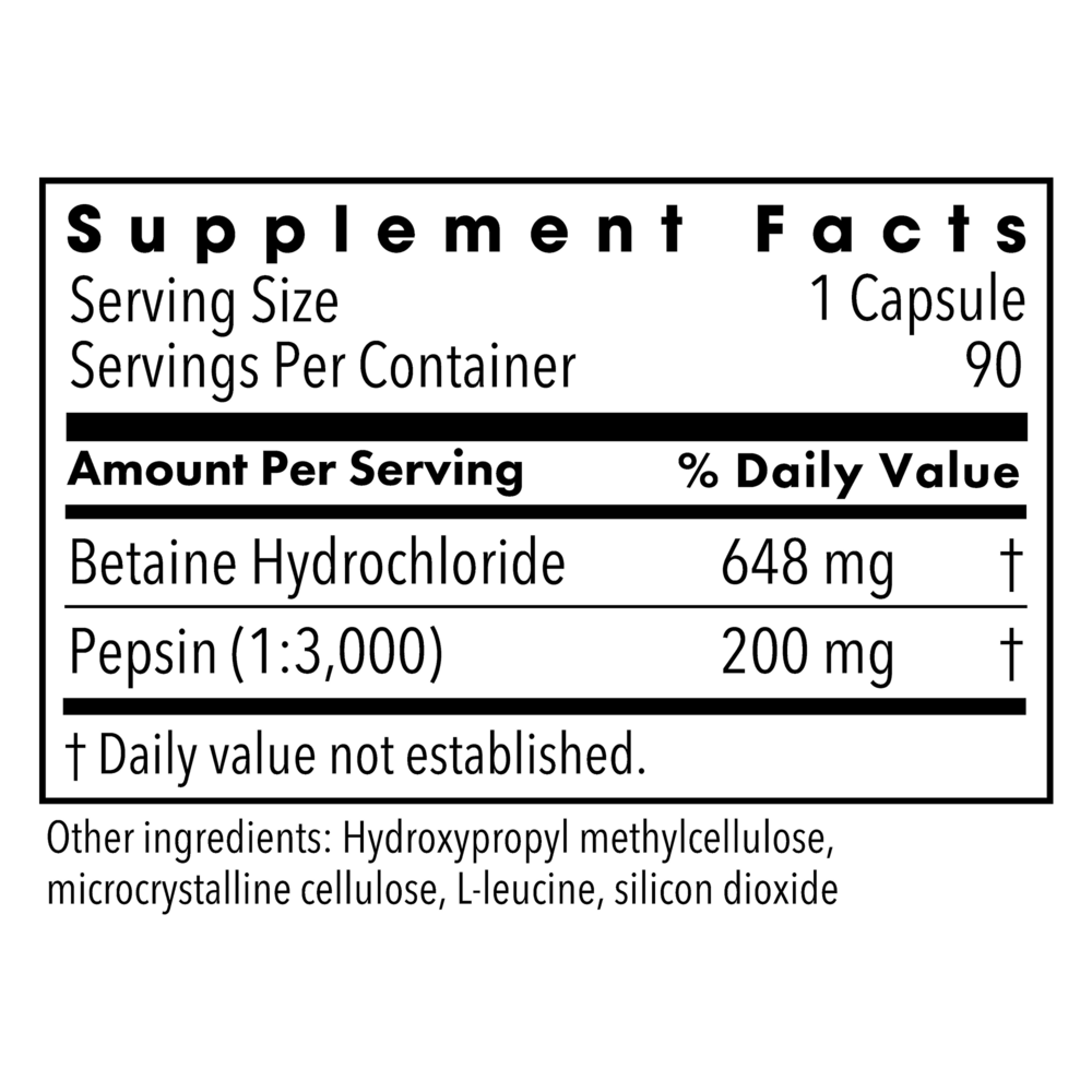 Betaine HCl with Pepsin