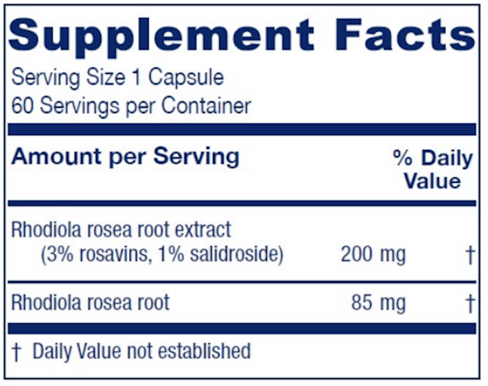 Rhodiola Extract Plus