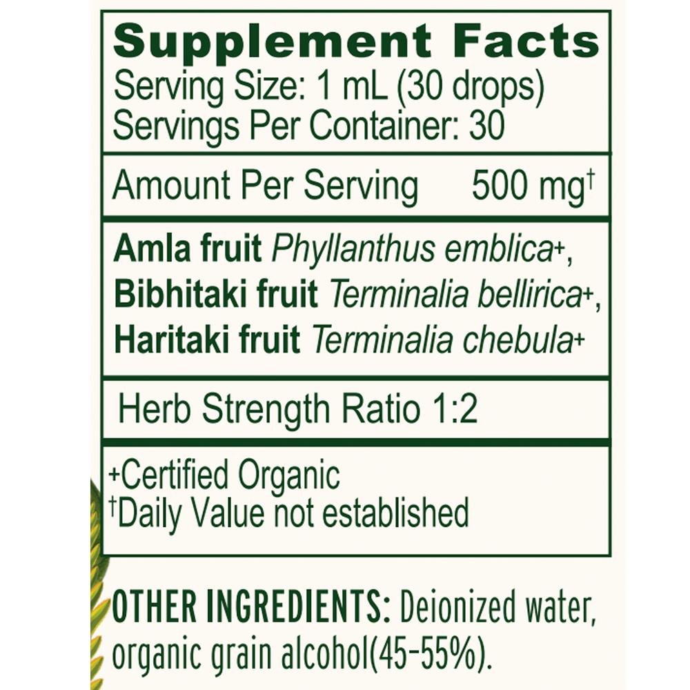Triphala Liquid Extract, Organic