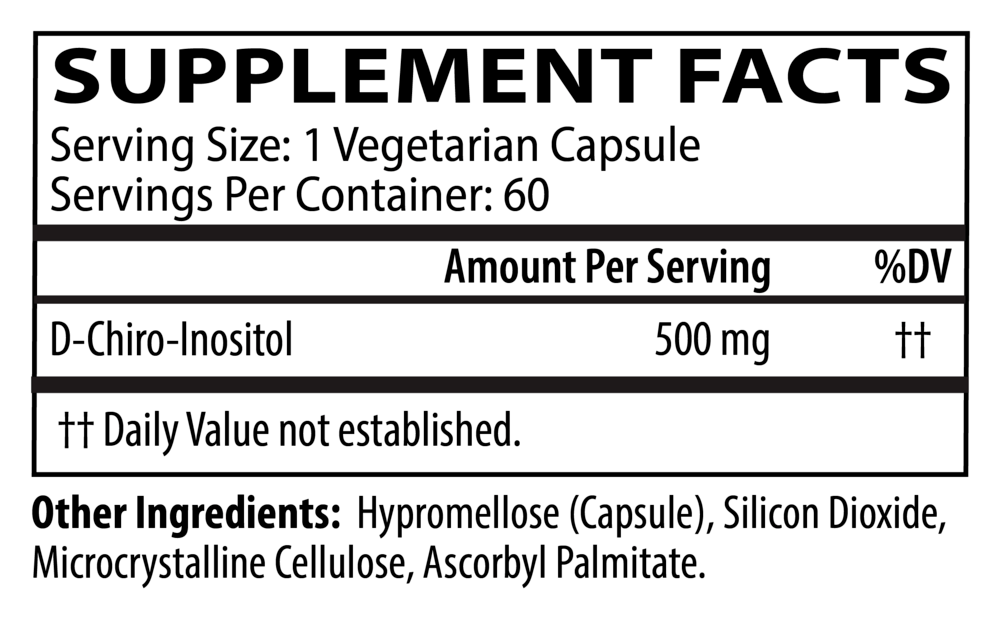 DCI 500mg (D-Chiro-Inositol)