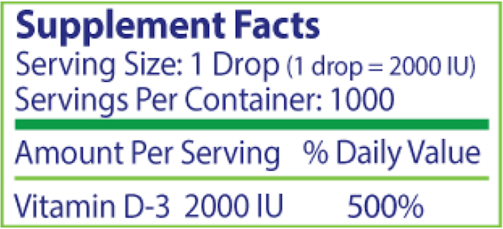 Micro Vitamin D3 2,000IU Liquid