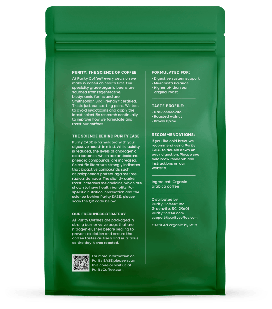 Ease Dark Roast Coffee, Digestive Health, Whole Bean