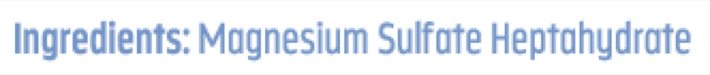 Epsom Salt Pharmaceutical Grade