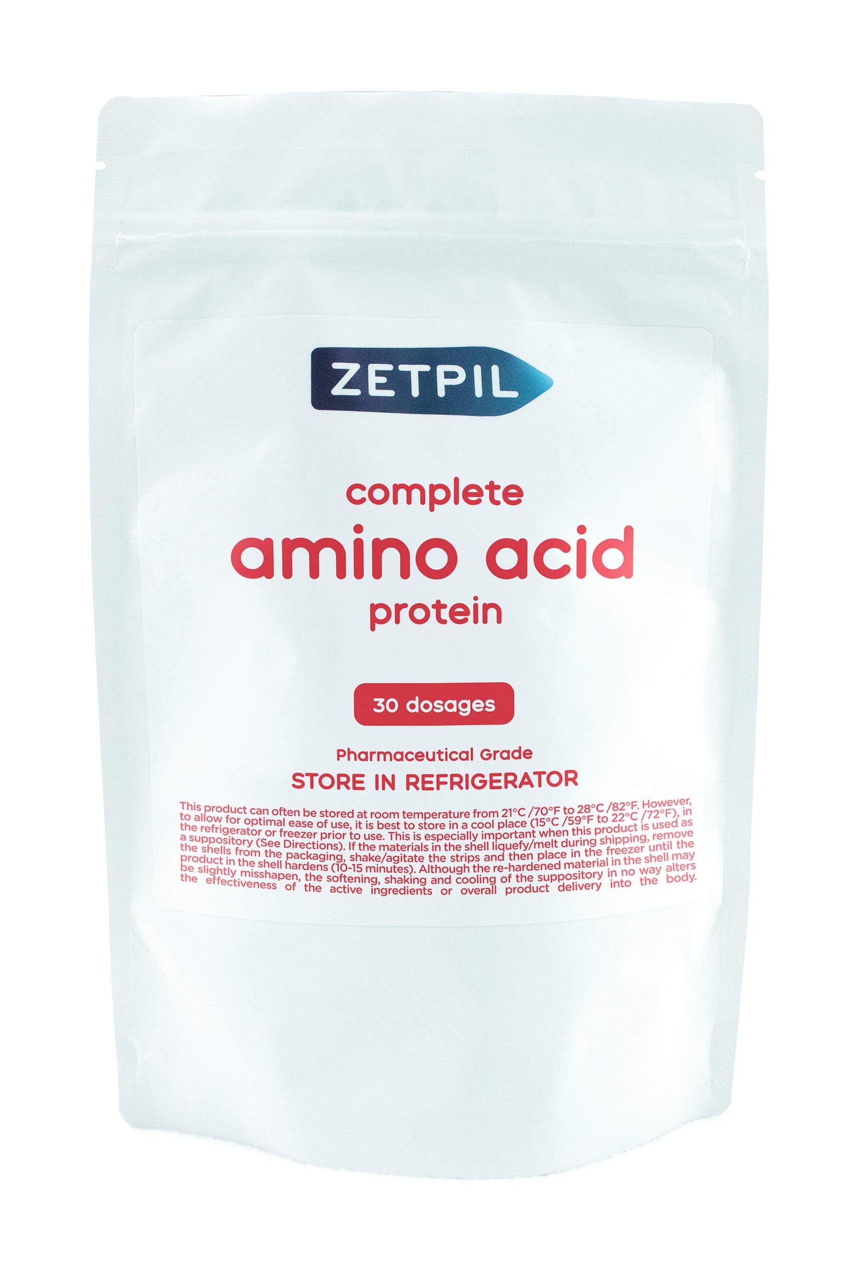 Zetpil™ Complete Protein Amino Acid Suppository (60 suppositories)