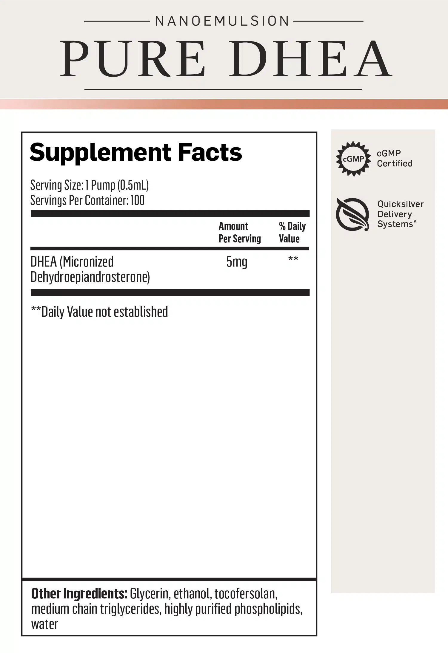 Pure DHEA