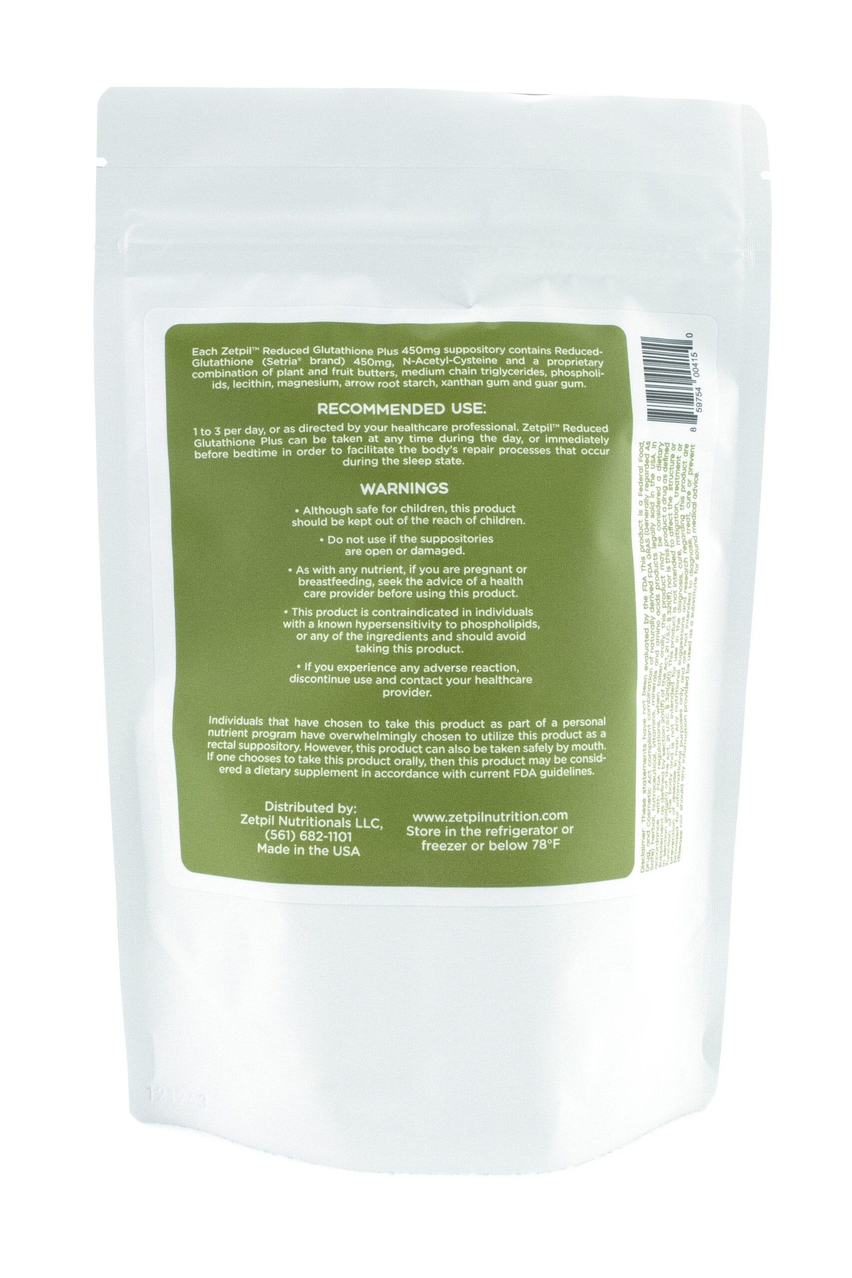 Zetpil™ Reduced Glutathione 450mg