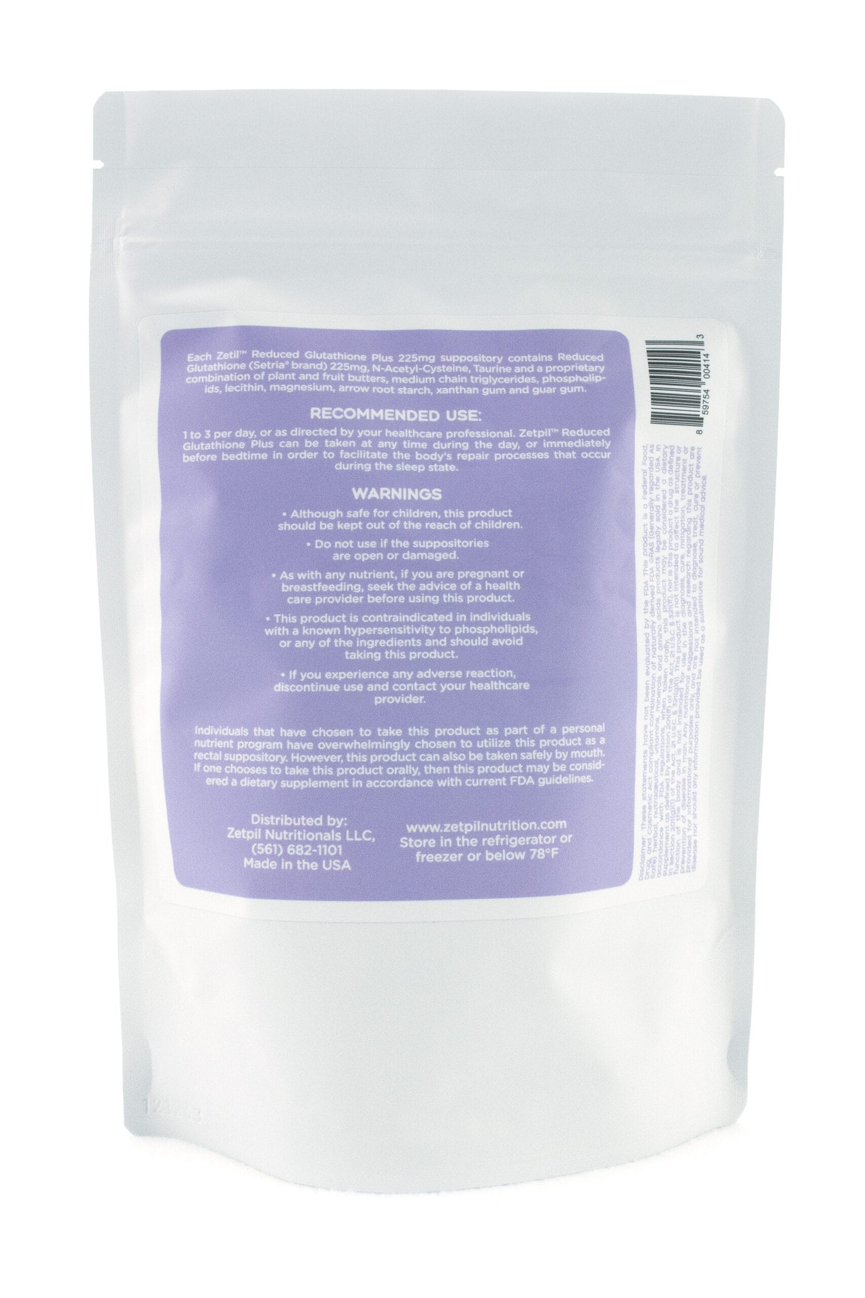 Zetpil™ Reduced Glutathione Plus 225mg