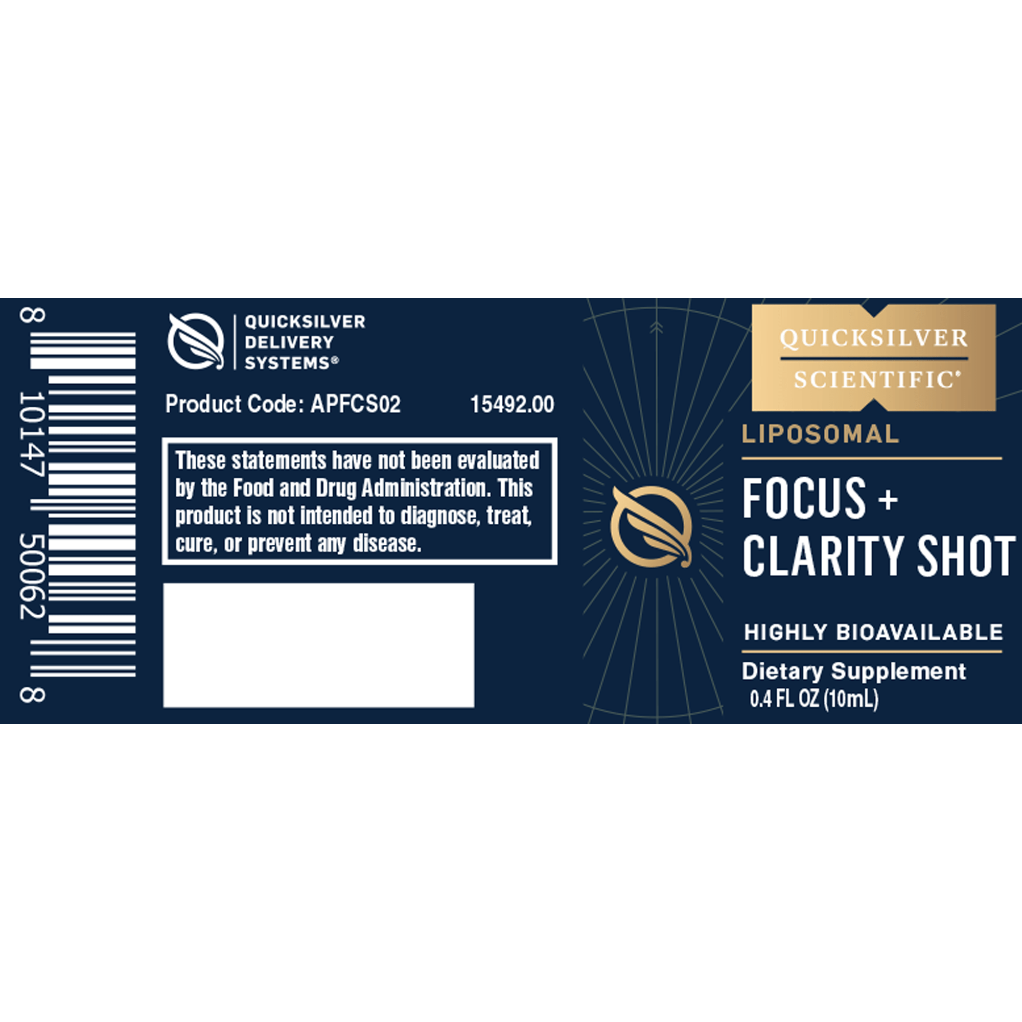 Focus + Clarity Shot Box of 12