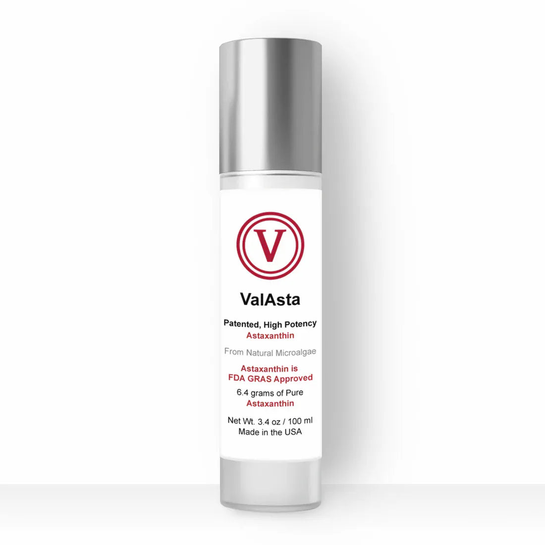 ValAsta Liquid Astaxanthin with OLIVE Oil 100mL - Certified Kosher Pareve
