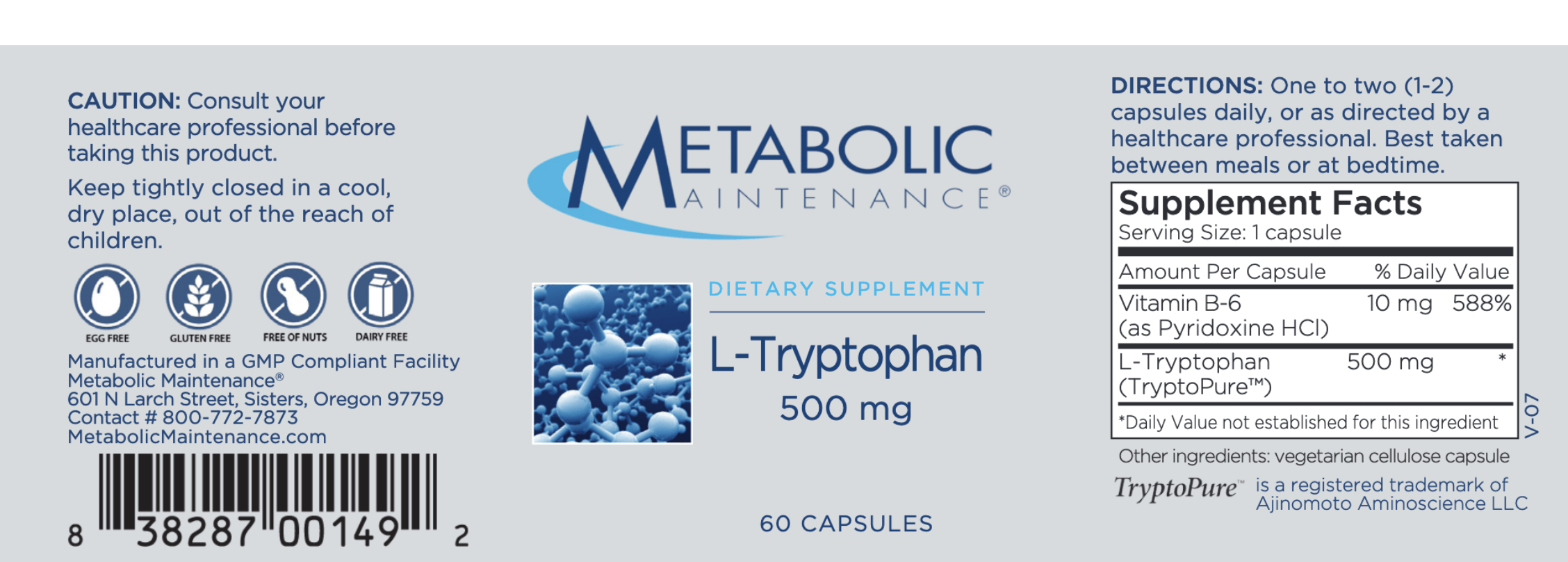L-Tryptophan 500 mg